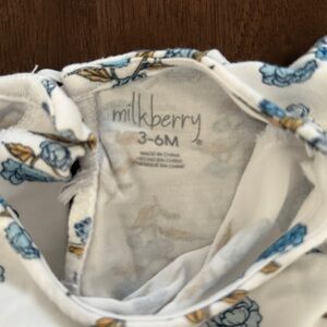 Milkberry Blue Floral Kids Casual Dress